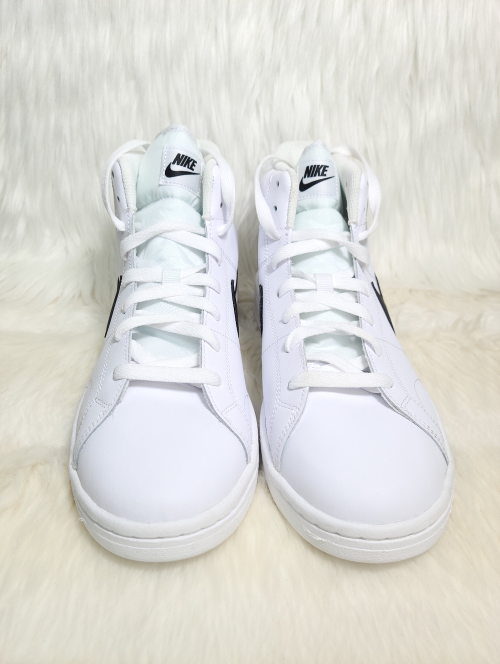 Nike Court Royale Mid White Black Onyx Men 9.5 NEW - Picture 5 of 7
